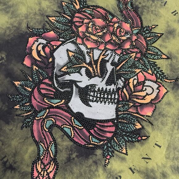 Affliction Black Label Skull Snake Graphic T-Shirt Sz Medium - Picture 5 of 8